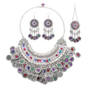 Afghan Silver Color jewelry set